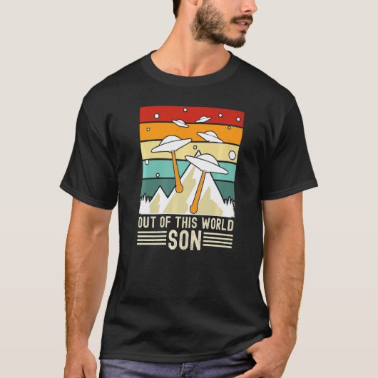 Van deze wereldjongen, het Alien Spaceschip 1 van T-shirt (Voorkant)