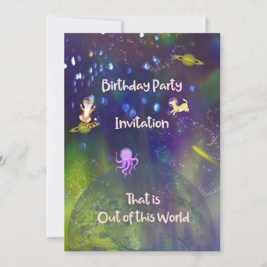 Van deze wereldwijde uitnodiging van vijf jaar oud (Voorkant)