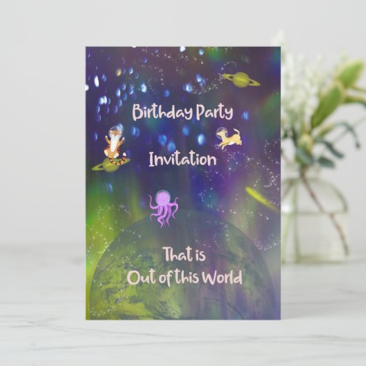 Van deze wereldwijde uitnodiging van vijf jaar oud (Staand voorkant)