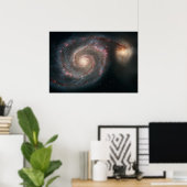 Van deze Whirl-de Whirlpool Galaxy (M51) en C Poster (Thuiskantoor)