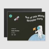 Van deze World Astronaut Birthday Party Magnet (Voorkant / Achterkant)