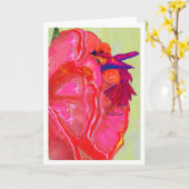 Van dichtbij LeeMarie's creatieve ontwerp Kaart (Gele Bloem)