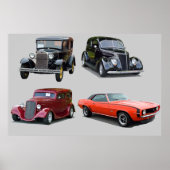 Van die oude klassieke auto's poster (Voorkant)