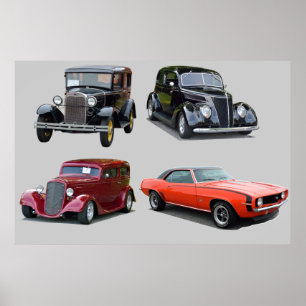 Van die oude klassieke auto's poster