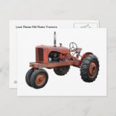 Van die oude riusttractoren briefkaart (Voorkant / Achterkant)