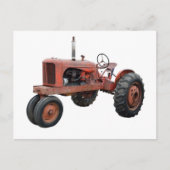 Van die oude riusttractoren briefkaart (Voorkant)