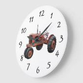 Van die oude riusttractoren grote klok (Hoek)