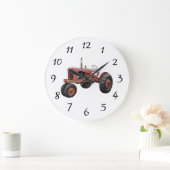 Van die oude riusttractoren grote klok (Huis)