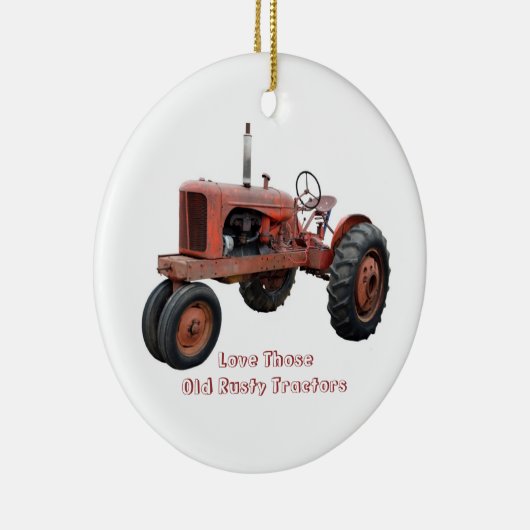 Van die oude riusttractoren keramisch ornament (Rechts)