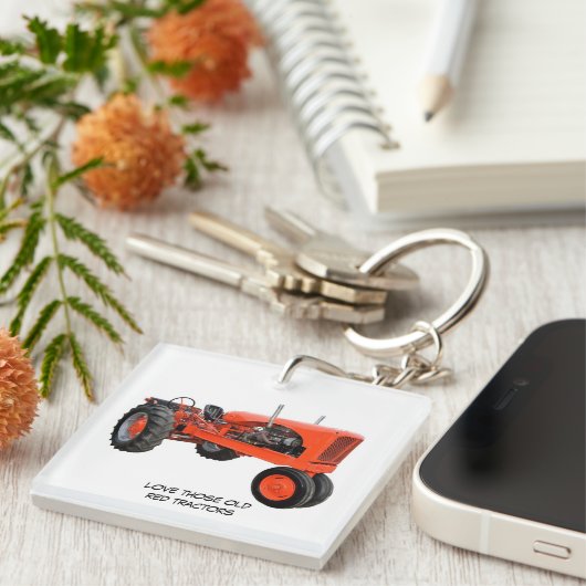 Van die oude rode trekkers houden sleutelhanger (Voorkant Rechts)