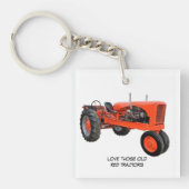 Van die oude rode trekkers houden sleutelhanger (voorkant)
