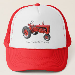 Van die oude tractoren houden trucker pet