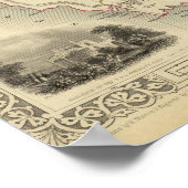 Van Diemens eiland of Tasmania Poster (Hoek)