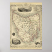 Van Diemens eiland of Tasmania Poster (Voorkant)