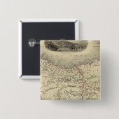 Van Diemens eiland of Tasmania Vierkante Button 5,1 Cm (Voorkant /achterkant)