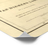 Van Diemens Land Poster (Hoek)