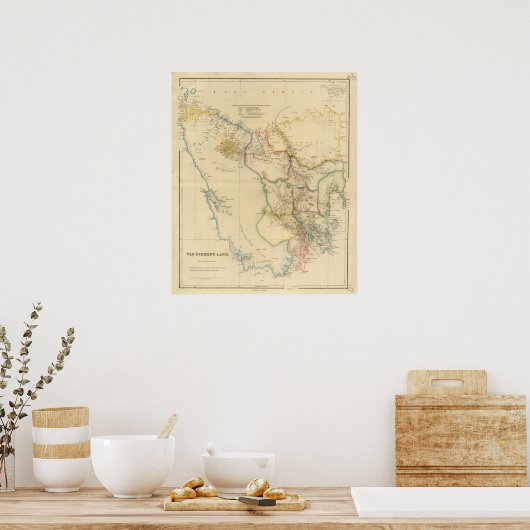 Van Diemens Land Poster (Keuken)