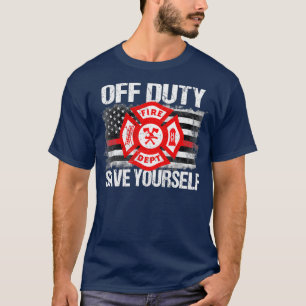 Van dienst sparen je eigen brandweergezin Thin T-shirt