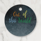 Van dit ruimteavontuur ter wereld bedankt bedankjes labels (Achterkant)