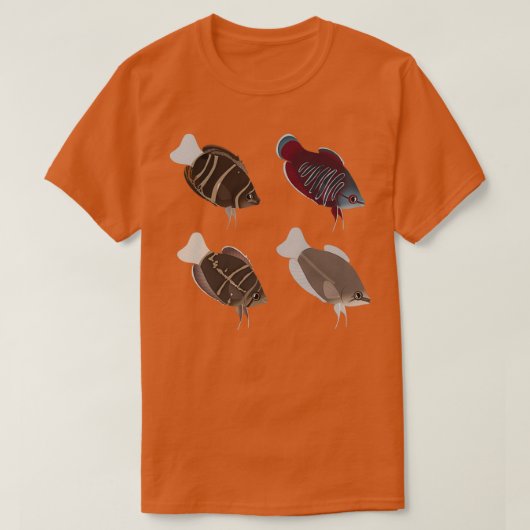 van diverse Wild Betta Pack T-shirt (Design voorkant)