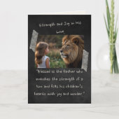 Van dochter aan papa" 13 x 18 cm Vaderdag kaart (Voorkant)