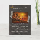 Van dochter tot vader, 5 "x 7" Vaderdag Kaart (Voorkant)
