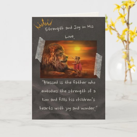 Van dochter tot vader, 5 "x 7" Vaderdag Kaart (Gele Bloem)