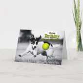 van Dog Birthday Go Fetch Jack Russell Kaart (Voorkant)
