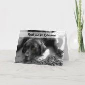 van Dog Labrador Retriever Veterinary Bedankkaart (Voorkant)