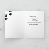 Van Dog Vaderdag Krant Humor Kaart (Binnen)