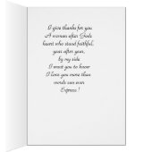 Van dominee tot mijn vrouw Een wenskaart (Binnen (Rechts))