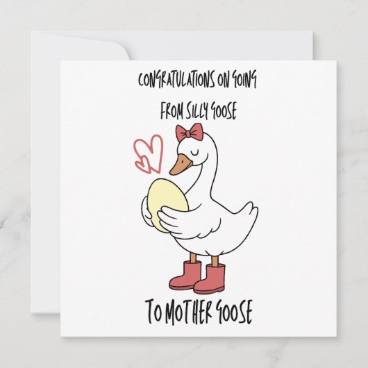 Van domme gans naar moeder de gans kaart (Voorkant)