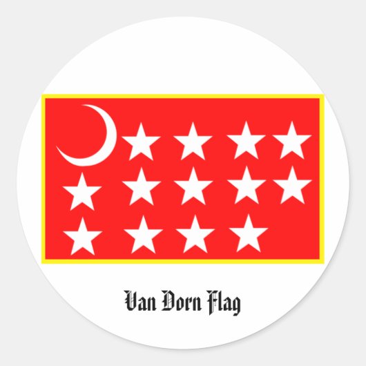 Van Dorn Flag Sticker (Voorkant)
