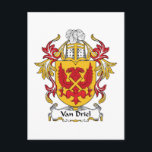 Van Driel Family Crest Briefkaart<br><div class="desc"></div>