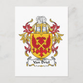 Van Driel Family Crest Briefkaart (Voorkant)