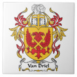 Van Driel Family Crest Tegeltje<br><div class="desc">Wapenstaafje Van Driel</div>