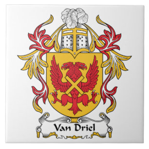 Van Driel Family Crest Tegeltje