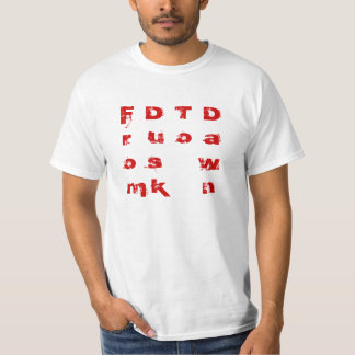 Van Dusk tot Dawn Eye Chart Mannen T-Shirt