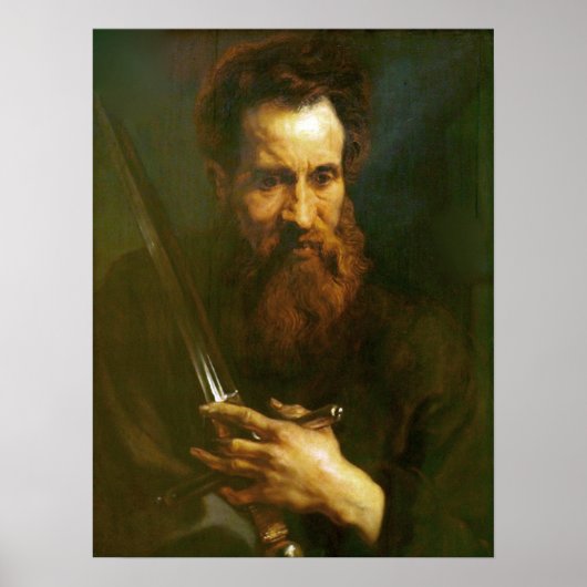 Van Dyck - Apostel Paulus Poster (Voorkant)