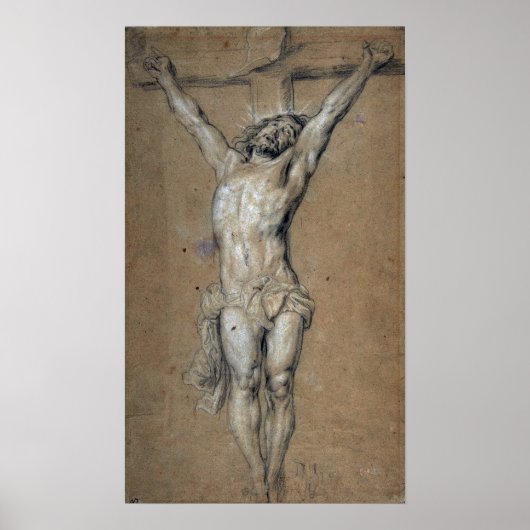 Van Dyck - Christus aan het Kruis Poster (Voorkant)