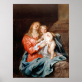 Van Dyck - de Madonna en het kind Poster (Voorkant)