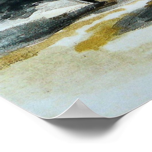 Van Dyck - Een Engels landschap Poster (Hoek)