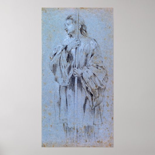 Van Dyck - Een jonge acoliet met een staf Poster (Voorkant)