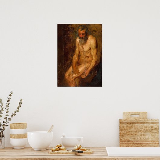 Van Dyck - Figuurstudie Poster (Keuken)