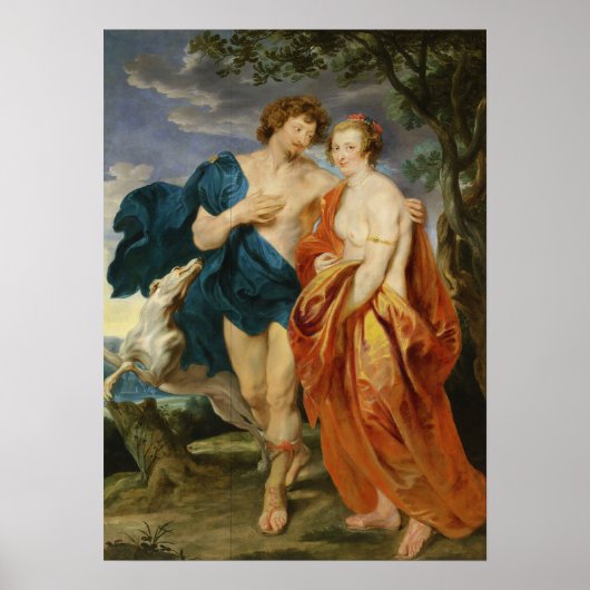 Van Dyck - George Villiers Marquess, vrouw Katheri Poster (Voorkant)