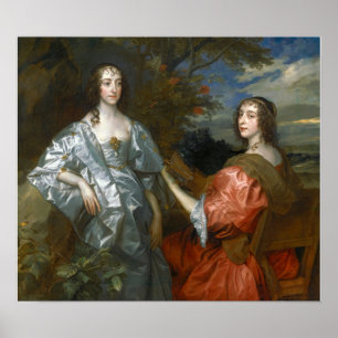 Van Dyck - Gravin van Chesterfield en Hunting… Poster
