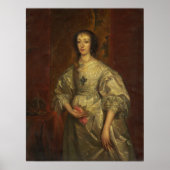 Van Dyck - Henrietta Maria Poster (Voorkant)