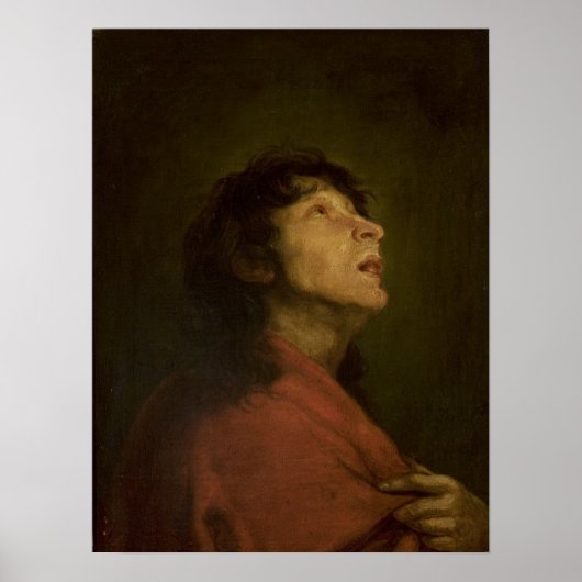 Van Dyck - Hoofd van Sint John De Evangelist Poster (Voorkant)