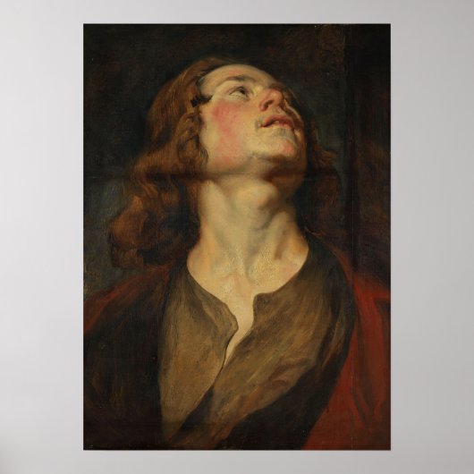 Van Dyck - hoofd van Sint John Poster (Voorkant)