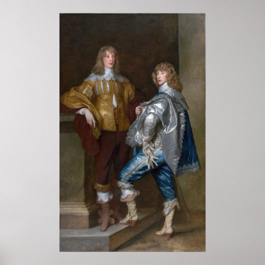 Van Dyck - John Stuart En Broer Bernard Stuart Poster (Voorkant)